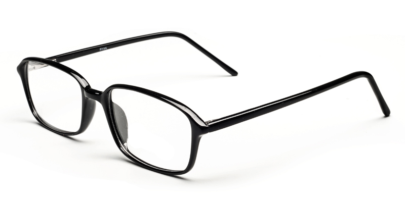 black frame glasses. Simon Black Full Frame