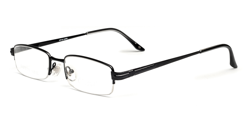 Kennedy Black Semi-Rimless Prescription Eyeglasses Online From $54.95
