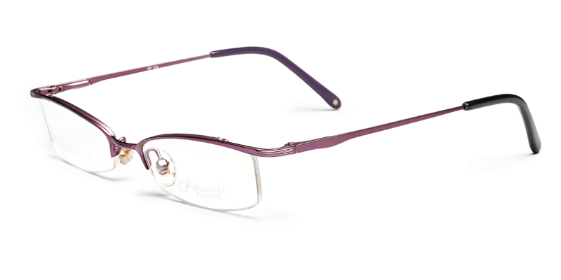 Bergen Purple Semi-Rimless Prescription Eyeglasses From $42.95