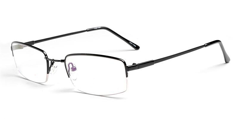 Alexander Black Semi Rimless Prescription Glasses From 6995
