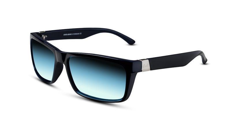Prescription Sunglasses GM 173 Black w/Blue (non-prescription lenses)