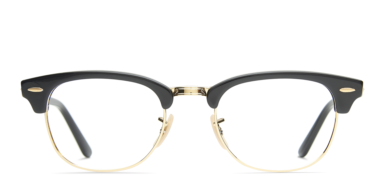 black and gold ray ban eyeglasses