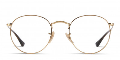 Ray Ban 6375 Black W Gold Prescription Eyeglasses