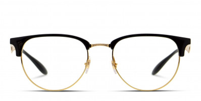 Ray Ban 6375 Black W Gold Prescription Eyeglasses