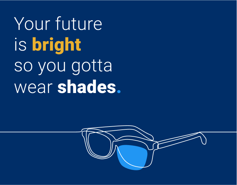greeting card with glasses