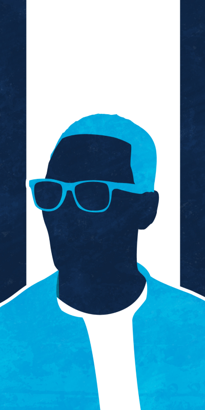 mens eyeglasses silhouette background