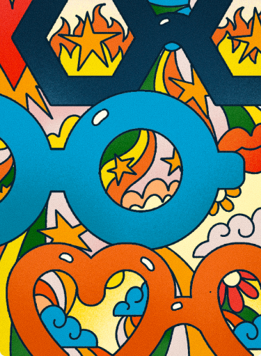 retro glasses background