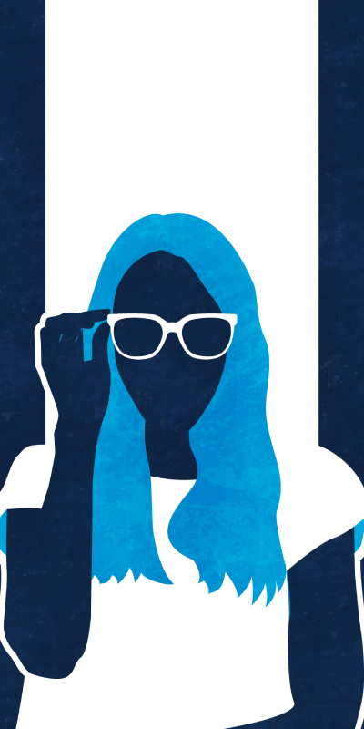 women touching glasses background